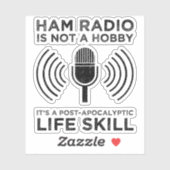 Sticker Ham Radio N'Est Pas Un Hobby (Feuille)