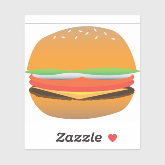 Sticker Hamburger (Feuille)