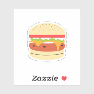 Sticker Hamburger au fromage