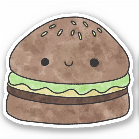 Sticker Hamburger délicieux (Devant)