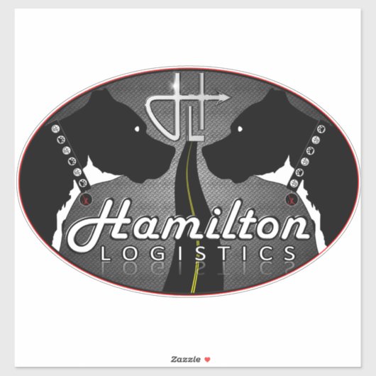 Sticker Hamilton Logistics (Feuille)