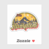 Sticker Hampton, Connecticut (Feuille)