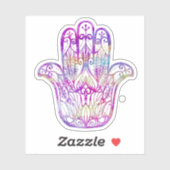 Sticker Hamsa multicolore (Feuille)