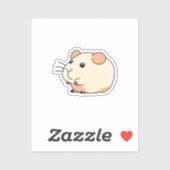 Sticker Hamster adorable (Feuille)
