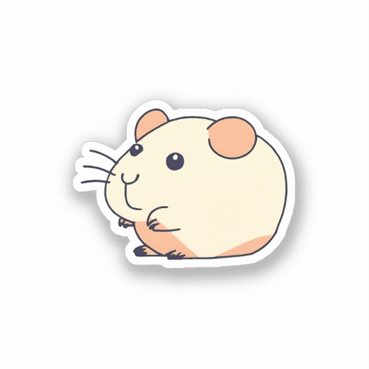 Sticker Hamster adorable (Recto)