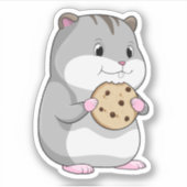 Sticker Hamster avec Cookie (Devant)