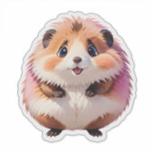 Sticker Hamster Cute Fluffy (Devant)