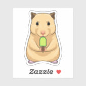 Sticker Hamster Popsicle (Feuille)