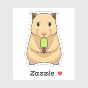 Sticker Hamster Popsicle