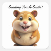 Sticker hamster souriant (Devant)