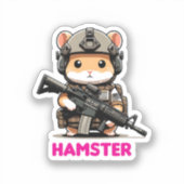 Sticker Hamster tactique (Recto)