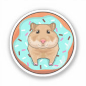 Sticker Hamster with Donut (Recto)