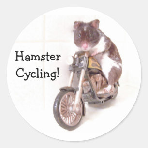 Sticker HamsterFietsen!
