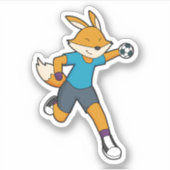 Sticker Handball joueur Fox (Devant)