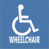 Sticker Handicap Fauteuil roulant (Devant)