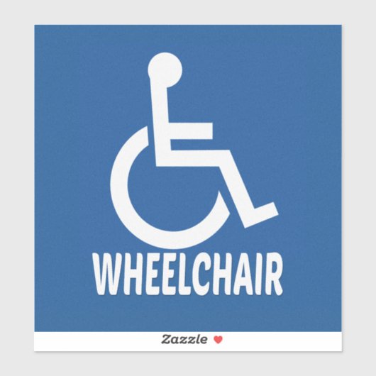 Sticker Handicap Fauteuil roulant (Feuille)