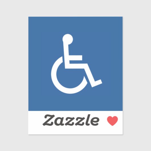 Sticker Handicapé (Feuille)