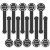 Sticker Handmade Black & Pudding Sealing (Devant)