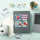 Sticker "Handmade est Ma Résistance" Collection Bleue (Couverture iPad)