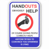 Sticker Handouts Obviously Help (Devant)