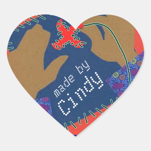 Sticker Hands NeedlePoint Quilten Persoonlijke Naa (Voorkant)