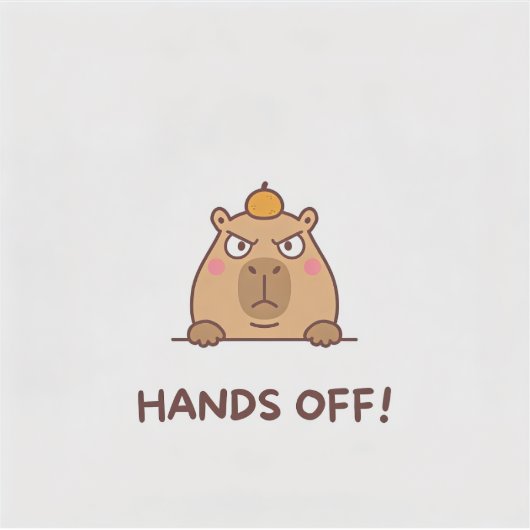 STICKER HANDS OFF! (Devant)