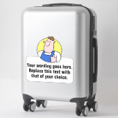 Sticker Handyman ou ouvrier (Sur valise)