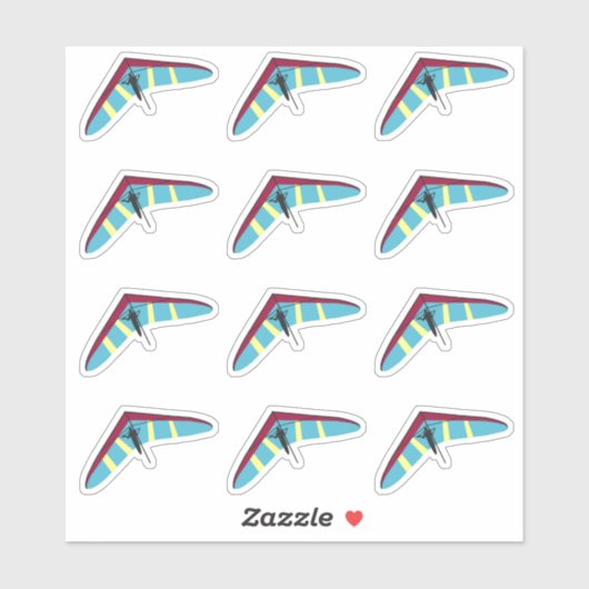 Sticker Hang Gliding (Feuille)