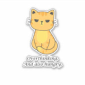 Sticker Hangry Cat (Devant)