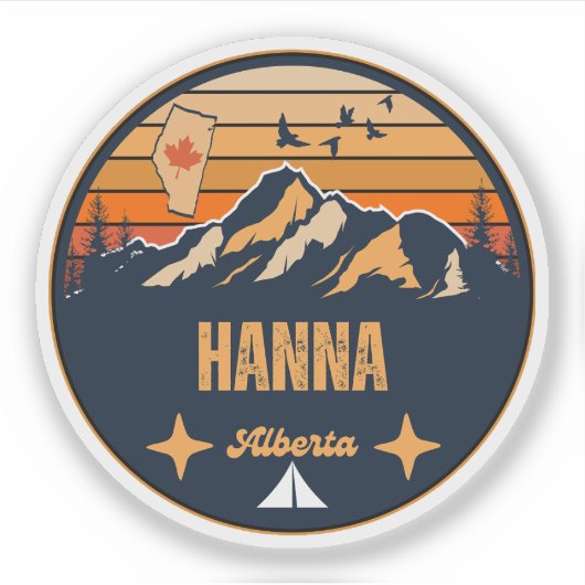 Sticker Hanna (Alberta) (Devant)