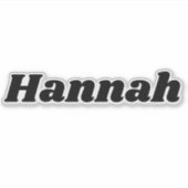 Sticker Hannah (Devant)