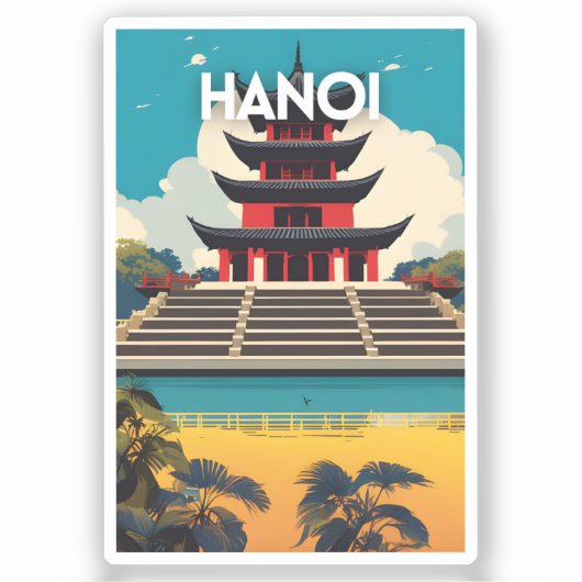 Sticker Hanoï Viêt Nam (Recto)