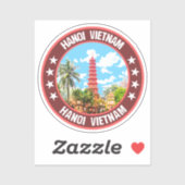 Sticker Hanoi Vietnam (Feuille)