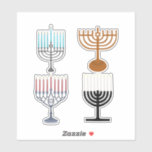 Sticker Hanoukka judaïsme religion juive<br><div class="desc">Hanoukka est une fête juive organisée chaque année,  qui célèbre la victoire de la lumière sur les ténèbres et la lutte des juifs contre leurs oppresseurs. Habituellement,  la fête dure environ huit jours.</div>