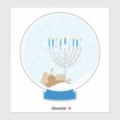 Sticker Hanoukka Snow Globe (Feuille)