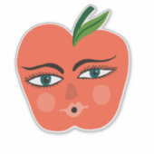 Sticker Happy Apple Whimsical (Devant)