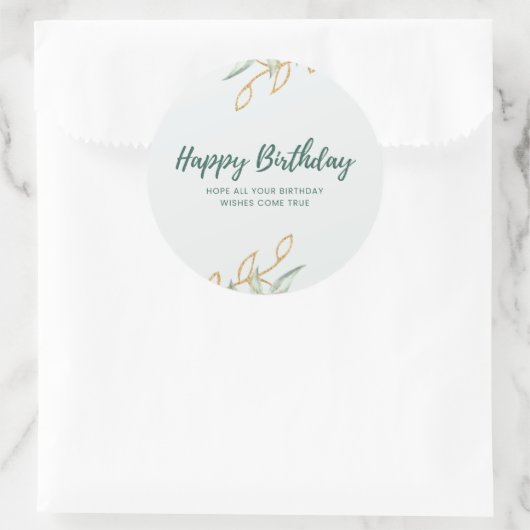 Sticker happy birthday  (Sac)