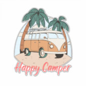 Sticker Happy camper (Devant)