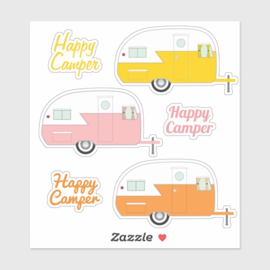 Sticker Happy Campers (Feuille)