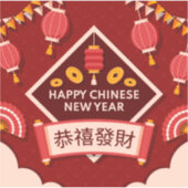 Sticker Happy Chinese New Year (Devant)