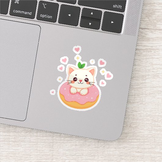 Sticker Happy Donut Kitty (Détail)