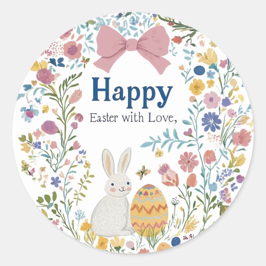 sticker "Happy Easter" (Voorkant)