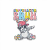 Sticker Happy Easter Bruh Bunny Dab Rabbit Dance Boys Kids (Devant)