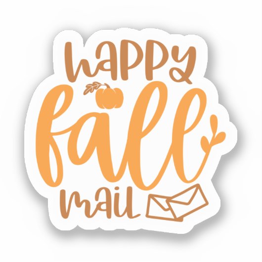 Sticker Happy Fall Mail (Recto)