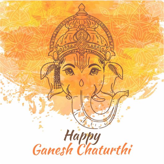 Sticker Happy Ganesh Chaturthi (Devant)