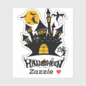Sticker happy Halloween, Halloween party, funny Halloween (Feuille)