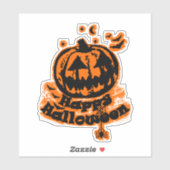 Sticker Happy Halloween Jack-o'-lantern Spider (Feuille)