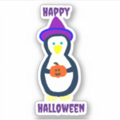 Sticker Happy Halloween Penguin (Devant)