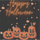 Sticker Happy Halloween Postcard (Devant)