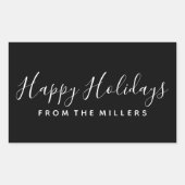 Sticker Happy Holidays Script personnalisé (Devant)